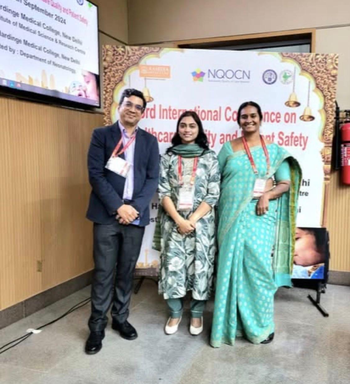 Faculty group photo at medical conference